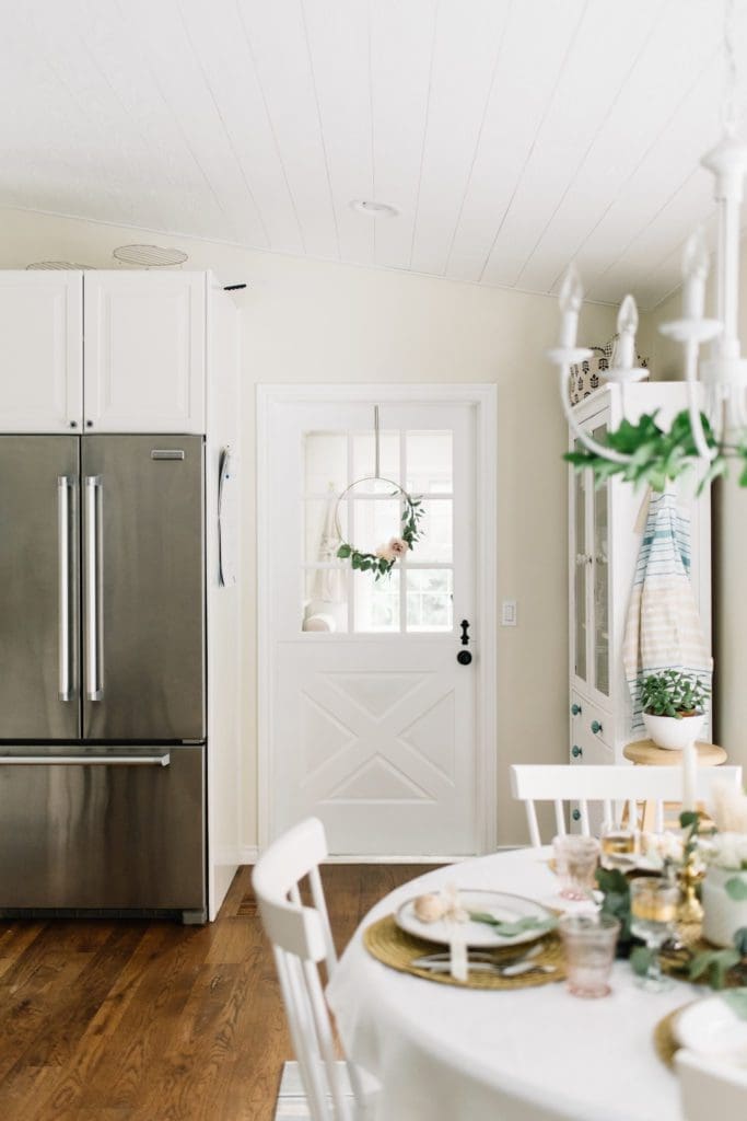 Farmhouse kitchen and eat in dining room