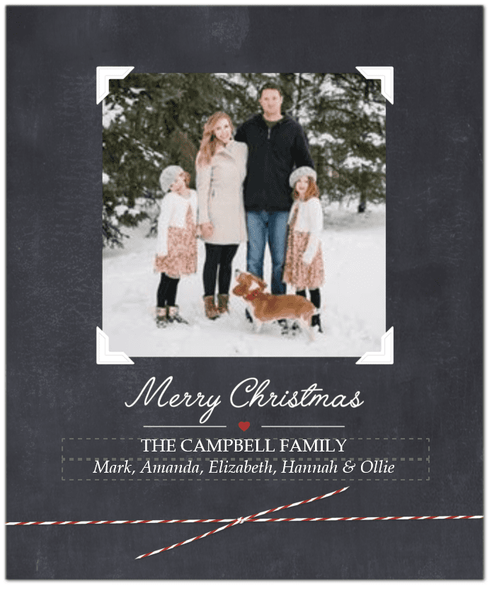 christmas card photo idea