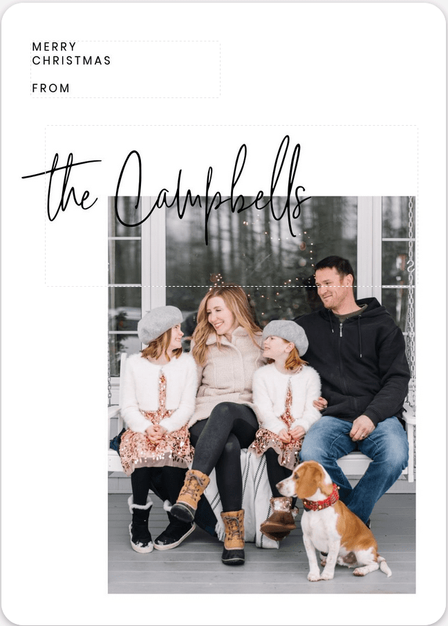 family photo pose