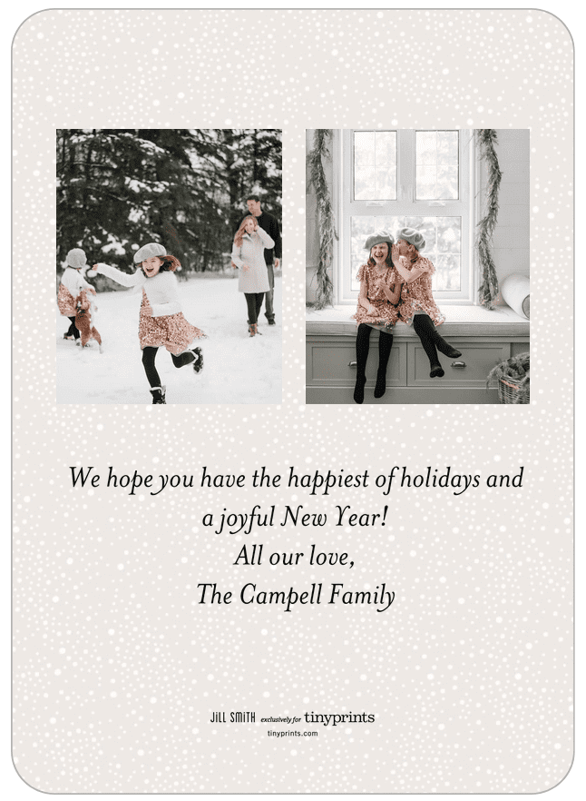 christmas card layout idea