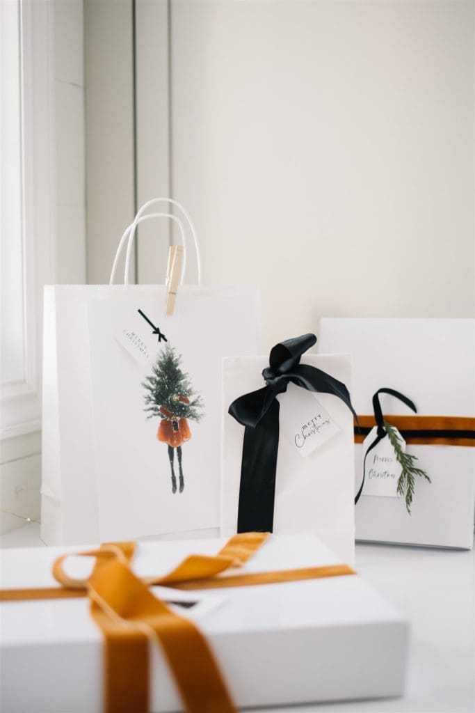 Use reusable boxes and bags instead of wrapping paper