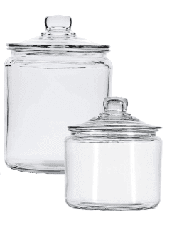 glass canisters