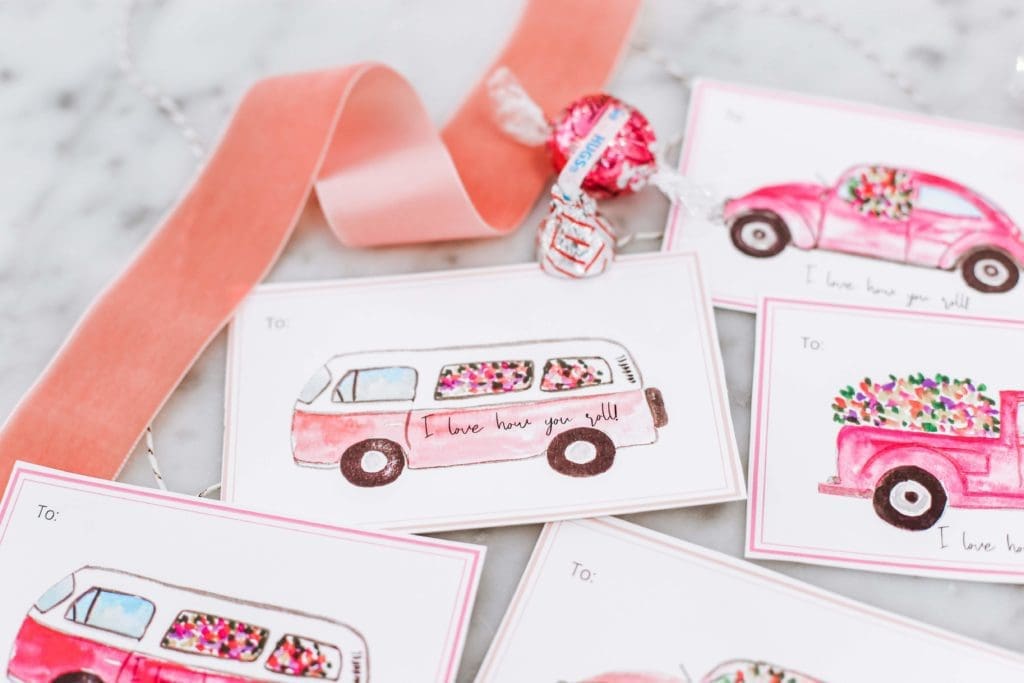 I love how you roll valentine card