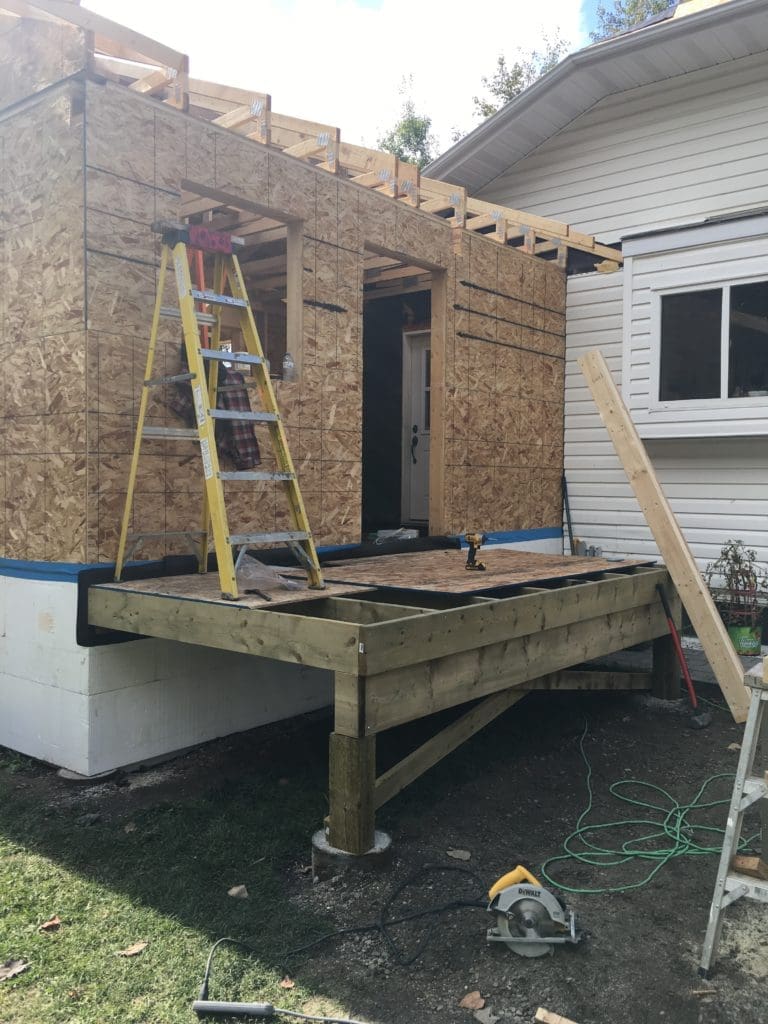 side extension structure