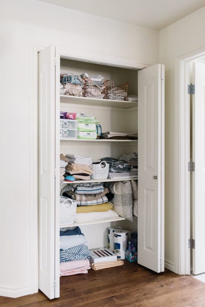 linen closet before