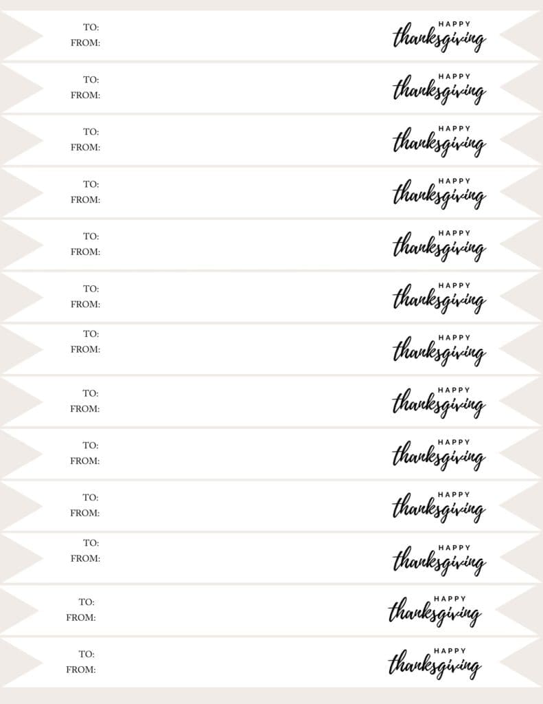 happy thanksgiving printable tag